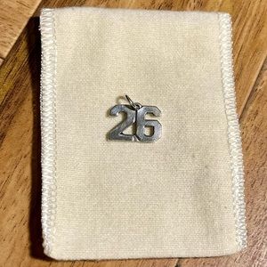 James Avery | Silver Number 26 Charm
